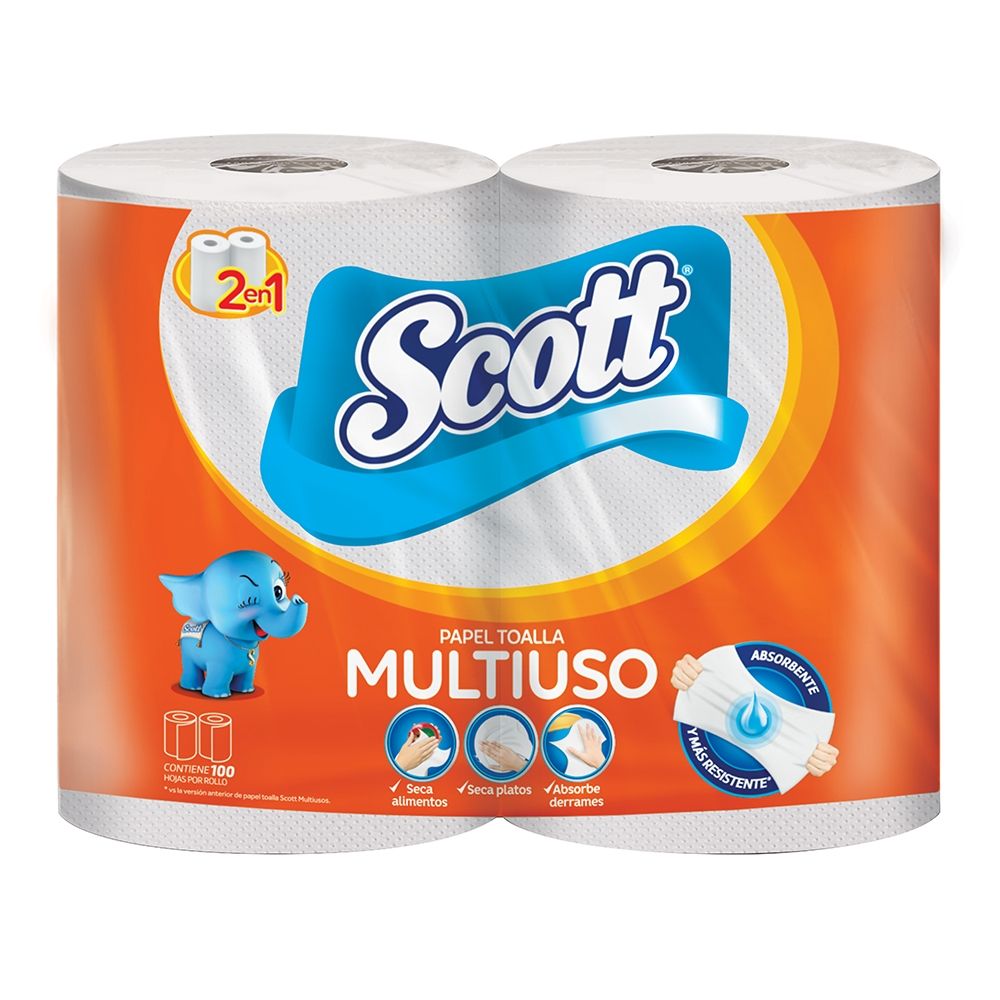 TOALLA DE PAPEL SCOTT X 2 UN                      